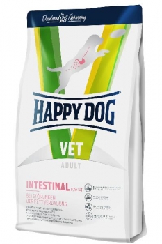 Диетический корм при нарушении жирового обмена, при панкреатите Happy Dog VET Diet Intestinal Low Fat Adult 26/7